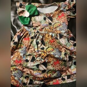 Animal kingdom themed 4t dress